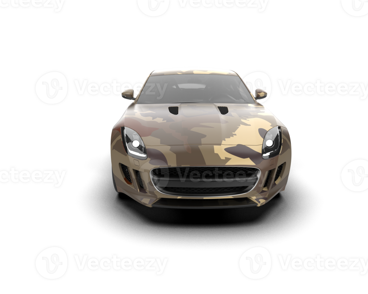 Realistic sport car isolated on background. 3d rendering - illustration png
