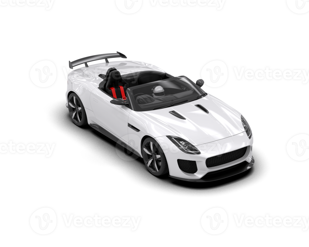 Realistic sport car isolated on background. 3d rendering - illustration png