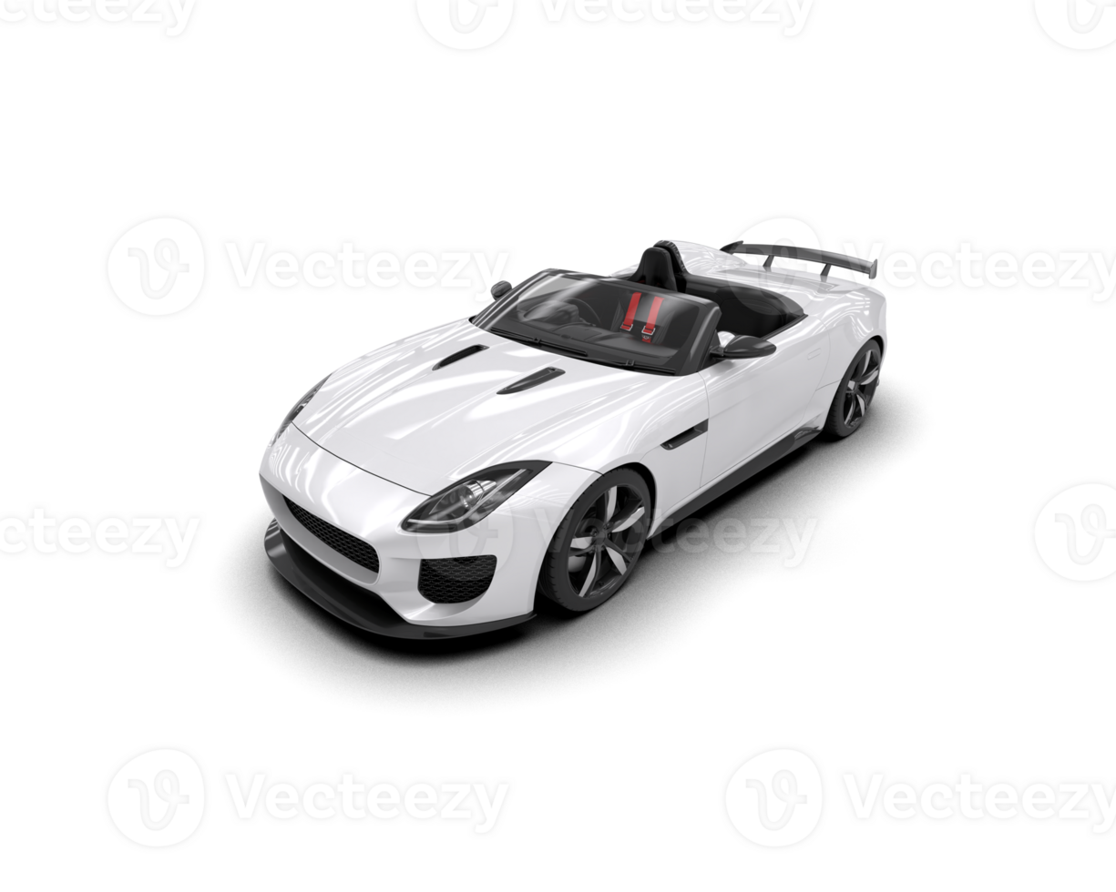 Realistic sport car isolated on background. 3d rendering - illustration png
