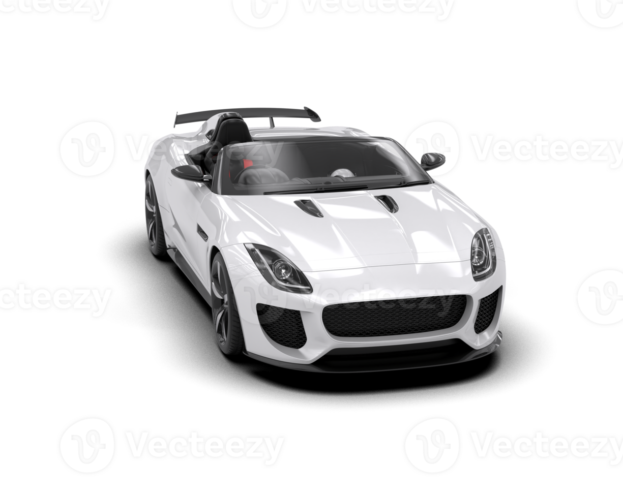 Realistic sport car isolated on background. 3d rendering - illustration png