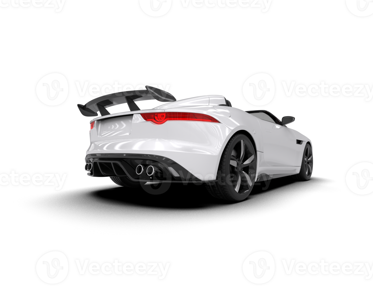 Realistic sport car isolated on background. 3d rendering - illustration png