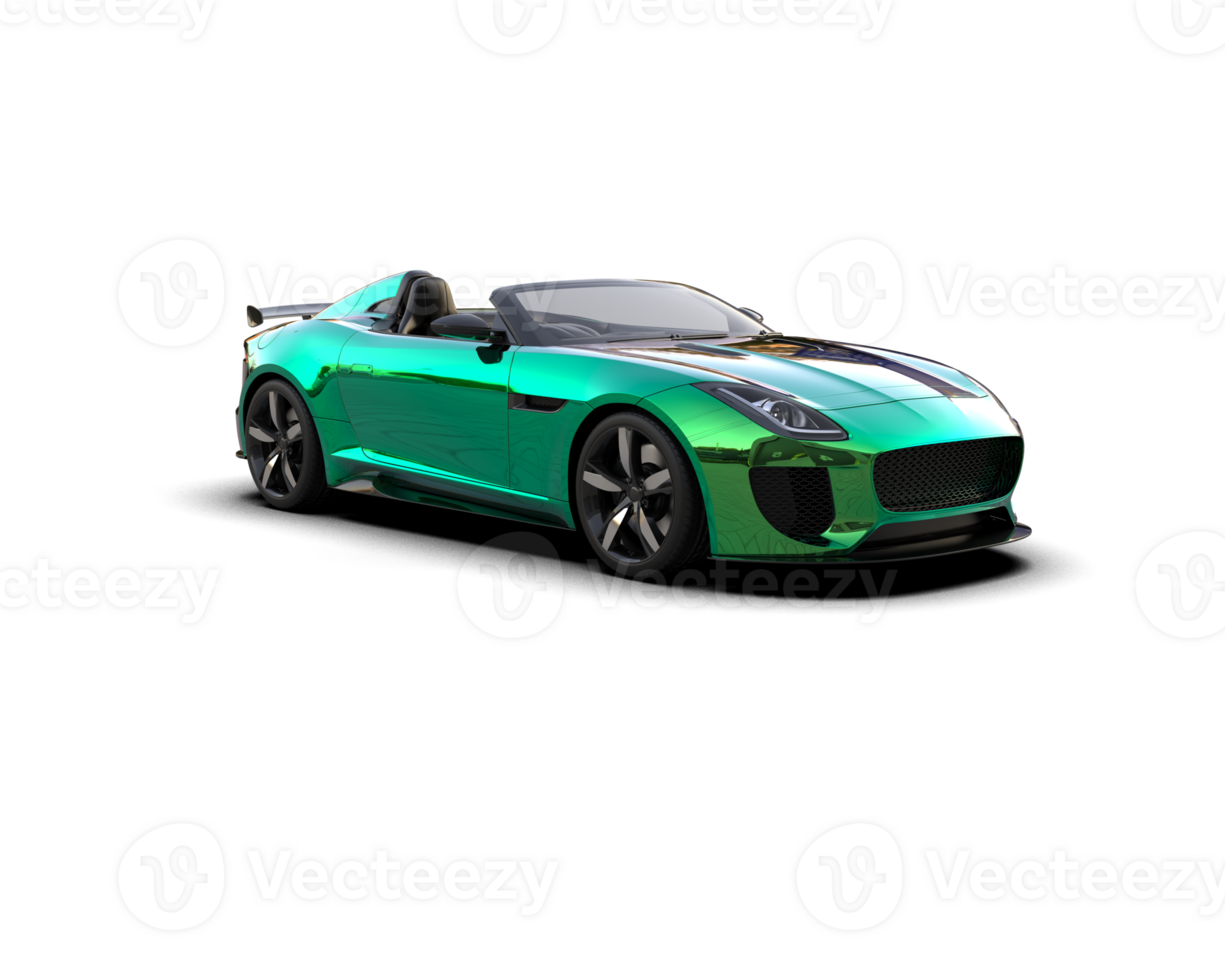 Realistic sport car isolated on background. 3d rendering - illustration png