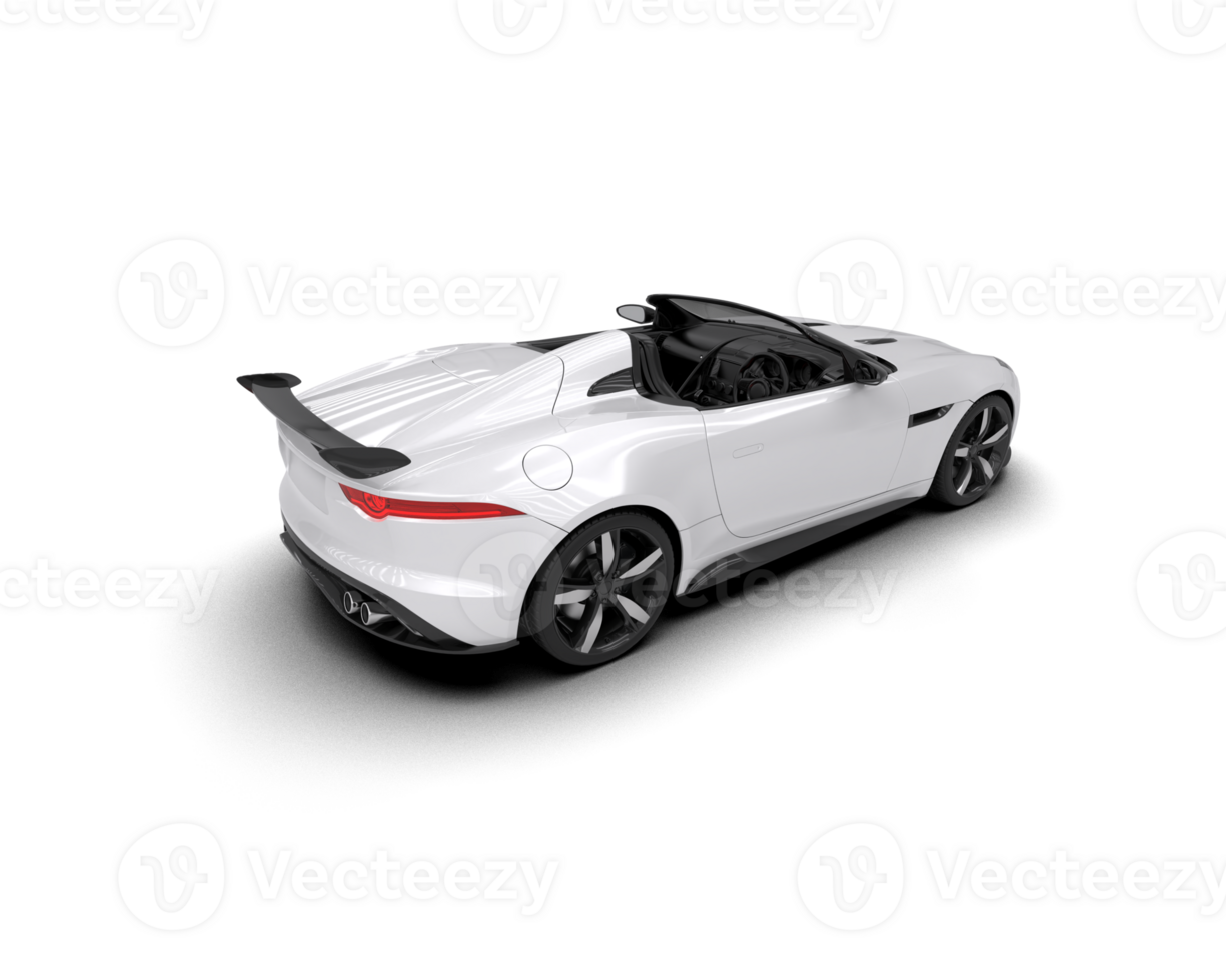 Realistic sport car isolated on background. 3d rendering - illustration png