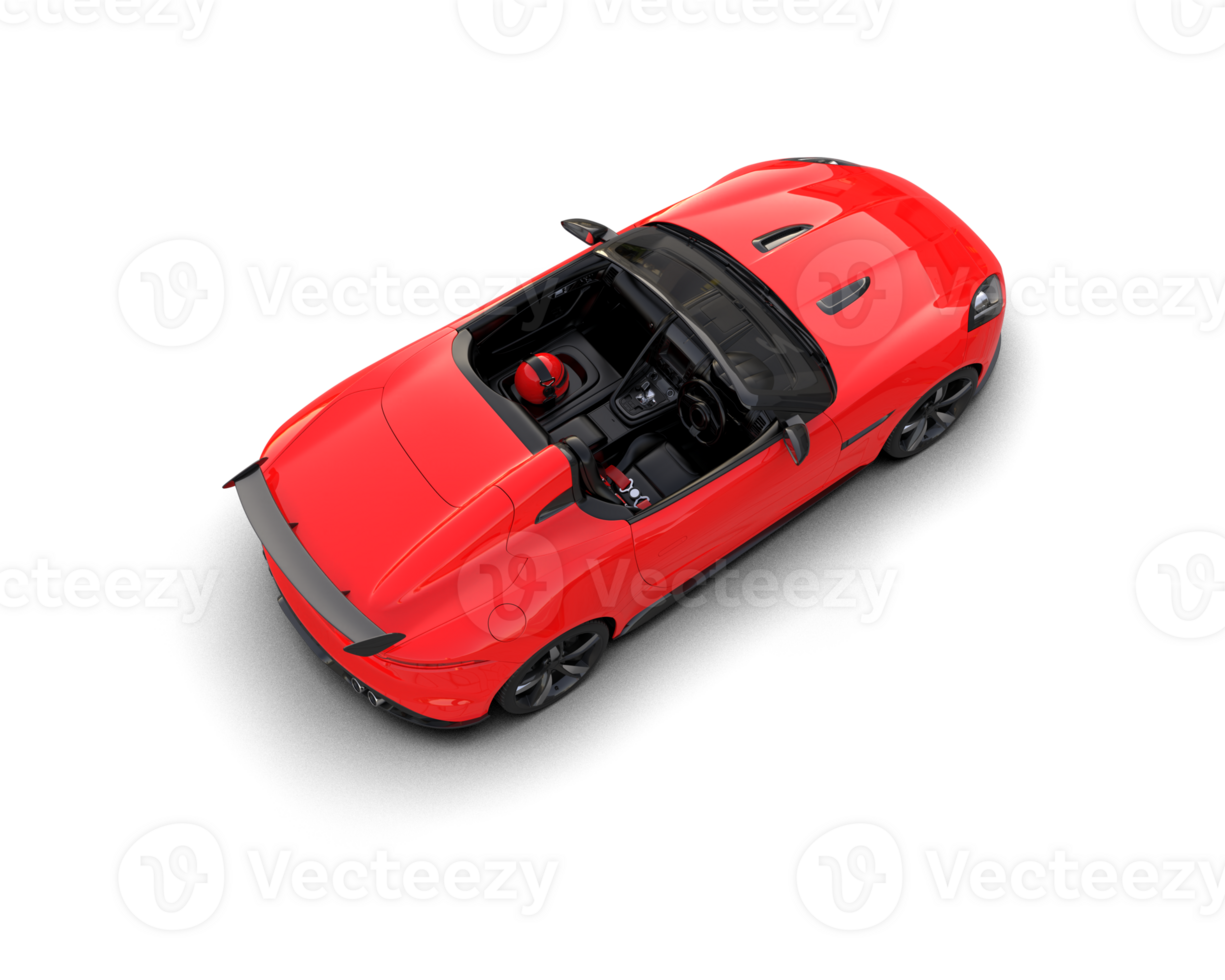 Realistic sport car isolated on background. 3d rendering - illustration png