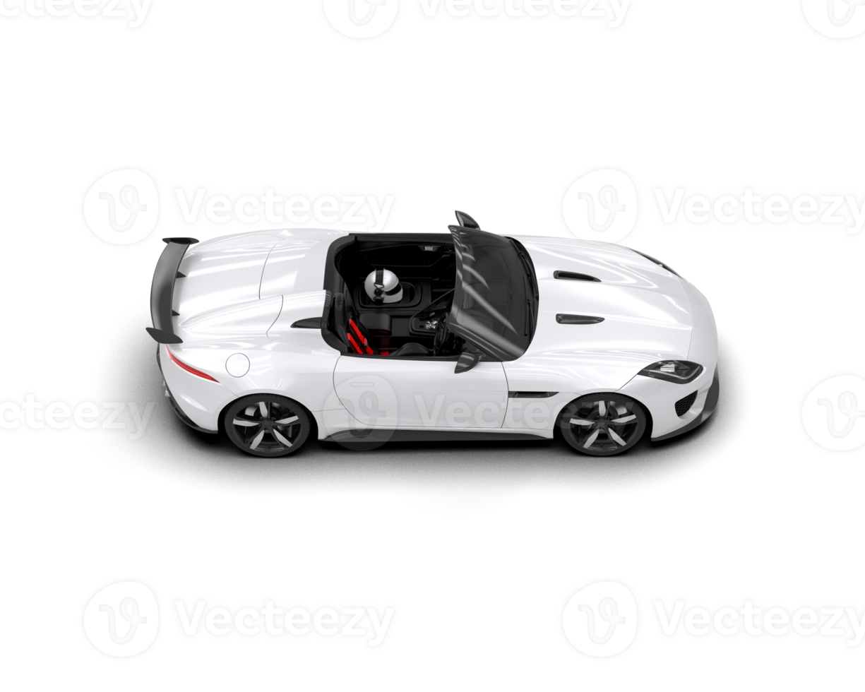 Realistic sport car isolated on background. 3d rendering - illustration png