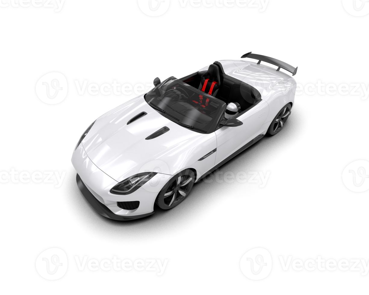 Realistic sport car isolated on background. 3d rendering - illustration png