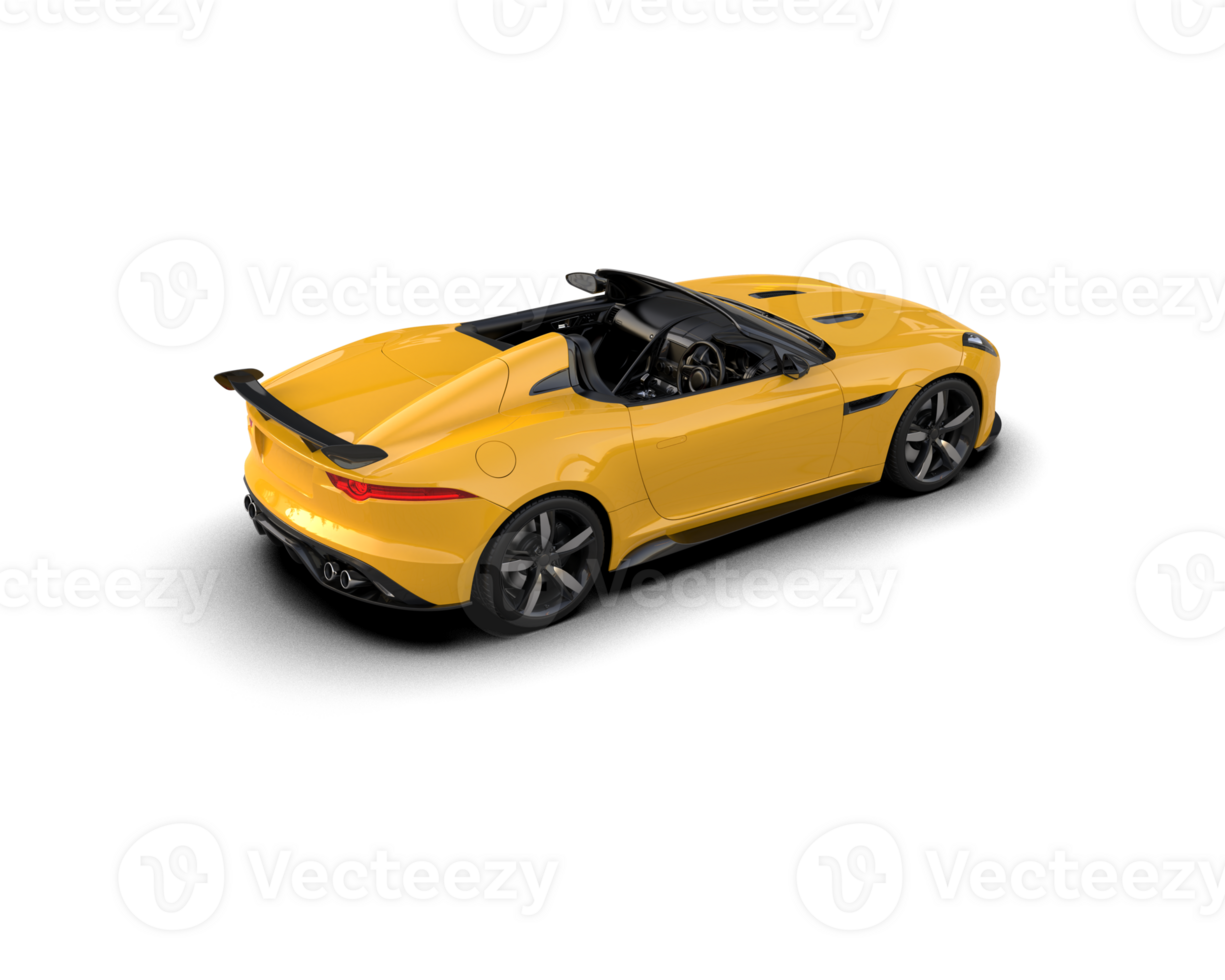 Realistic sport car isolated on background. 3d rendering - illustration png