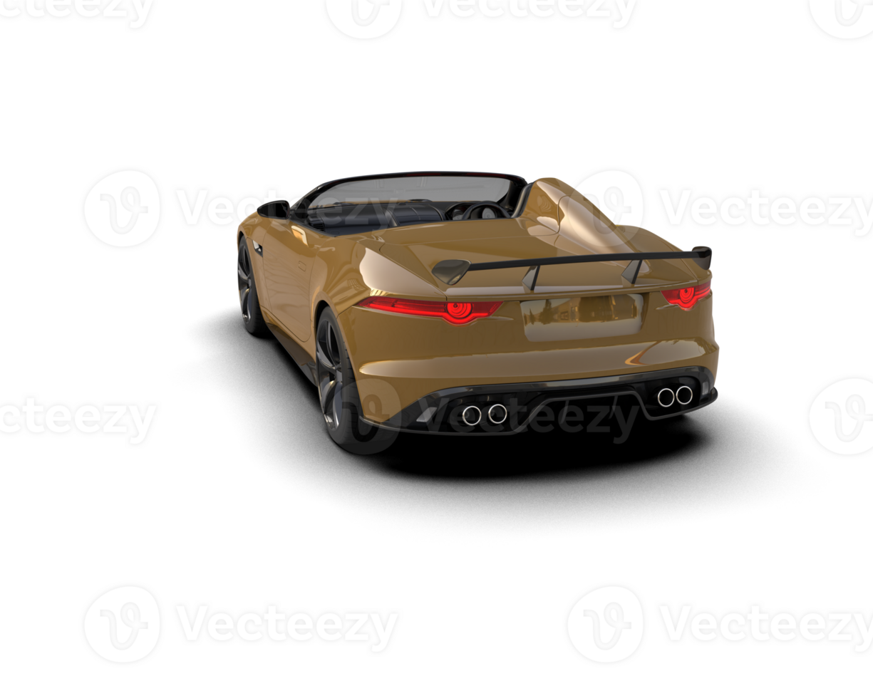 Realistic sport car isolated on background. 3d rendering - illustration png