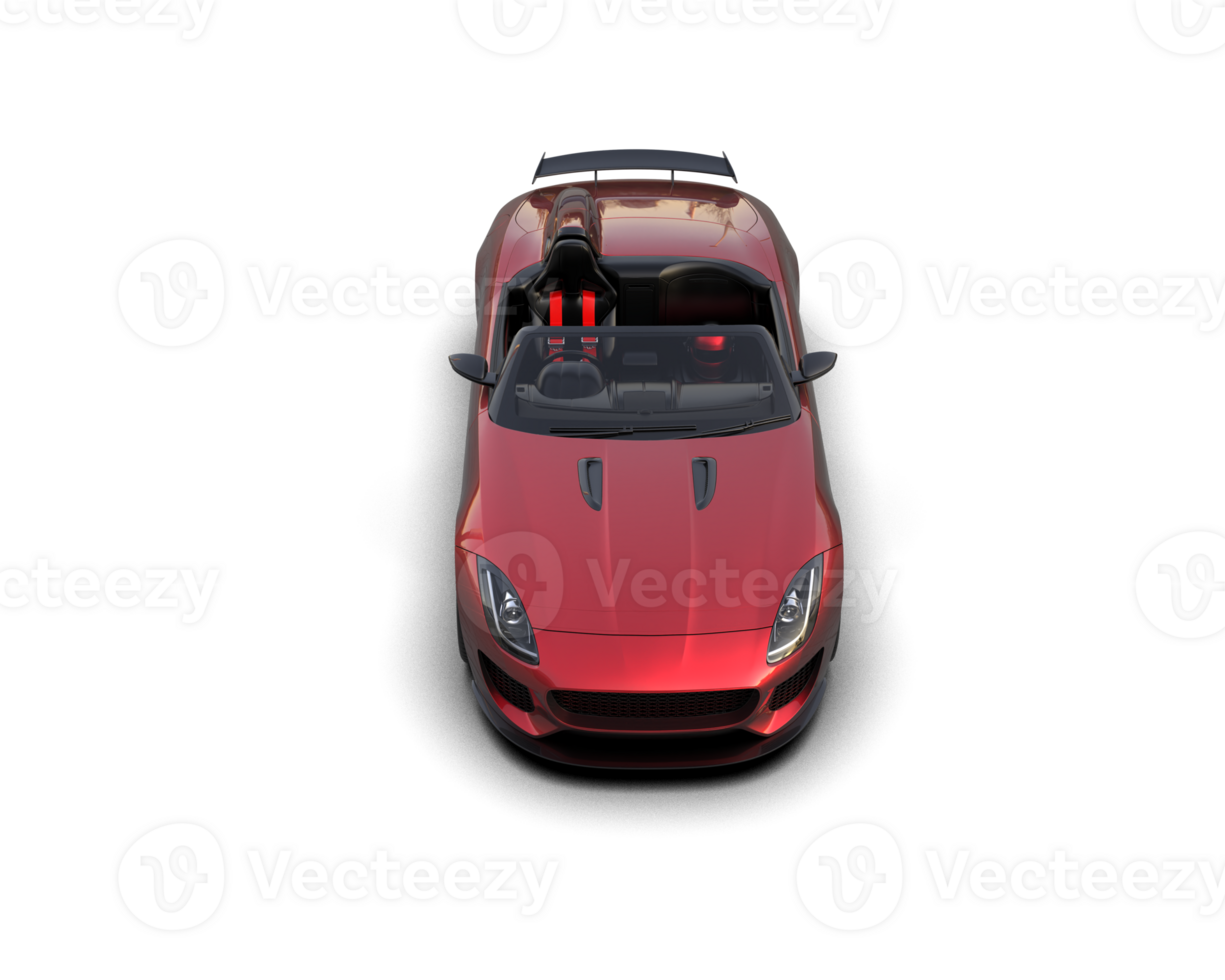 Realistic sport car isolated on background. 3d rendering - illustration png