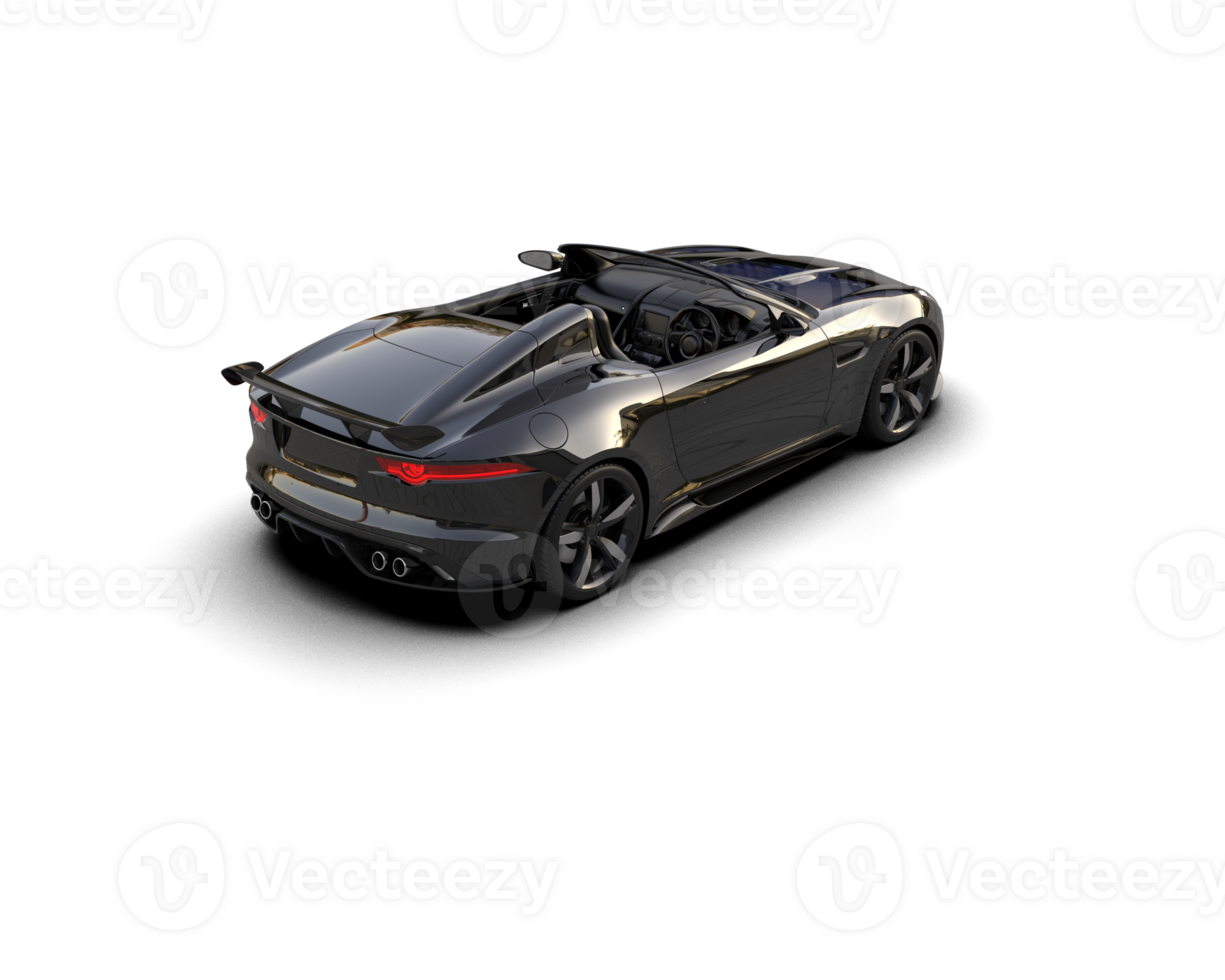 Realistic sport car isolated on background. 3d rendering - illustration png