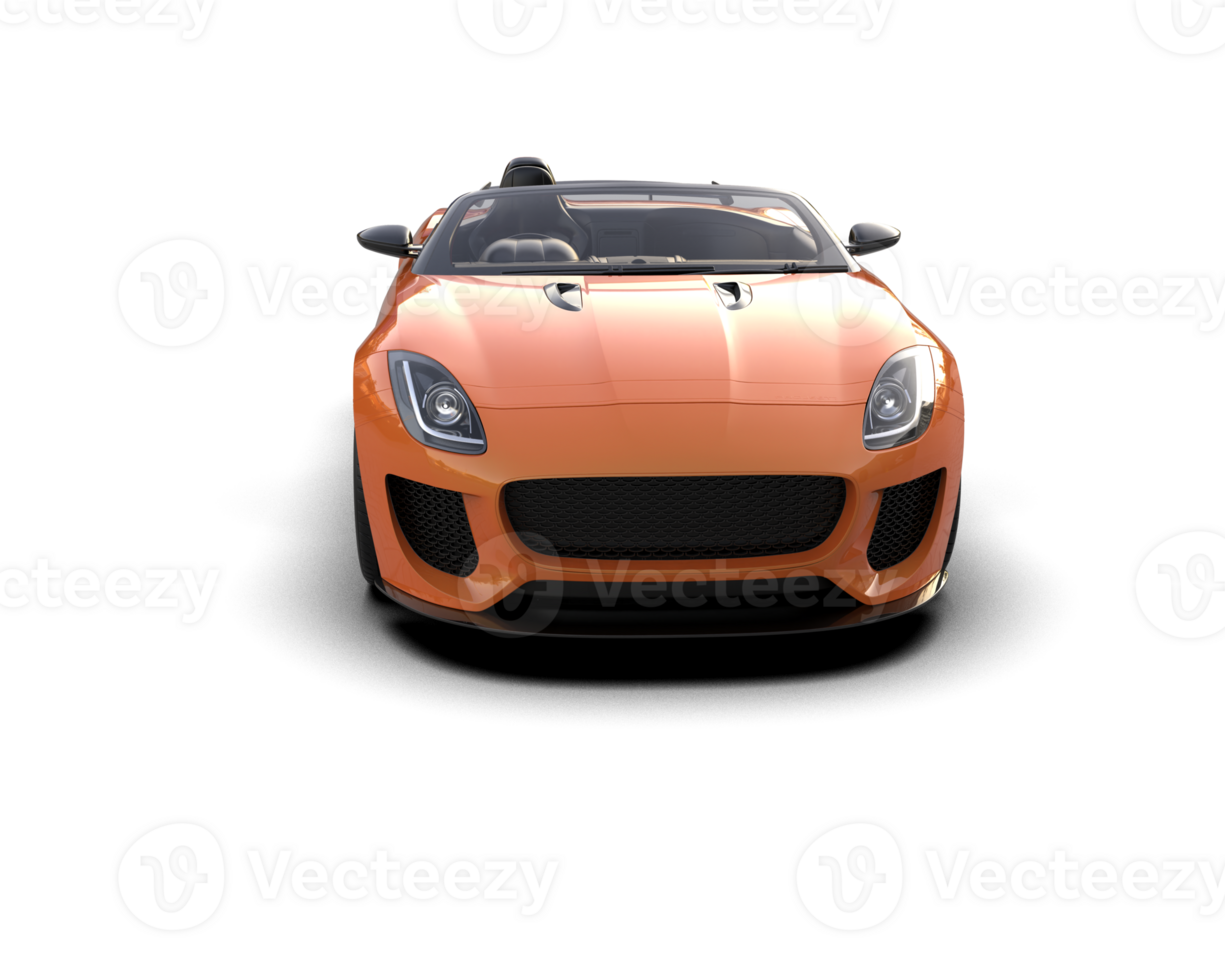 Realistic sport car isolated on background. 3d rendering - illustration png