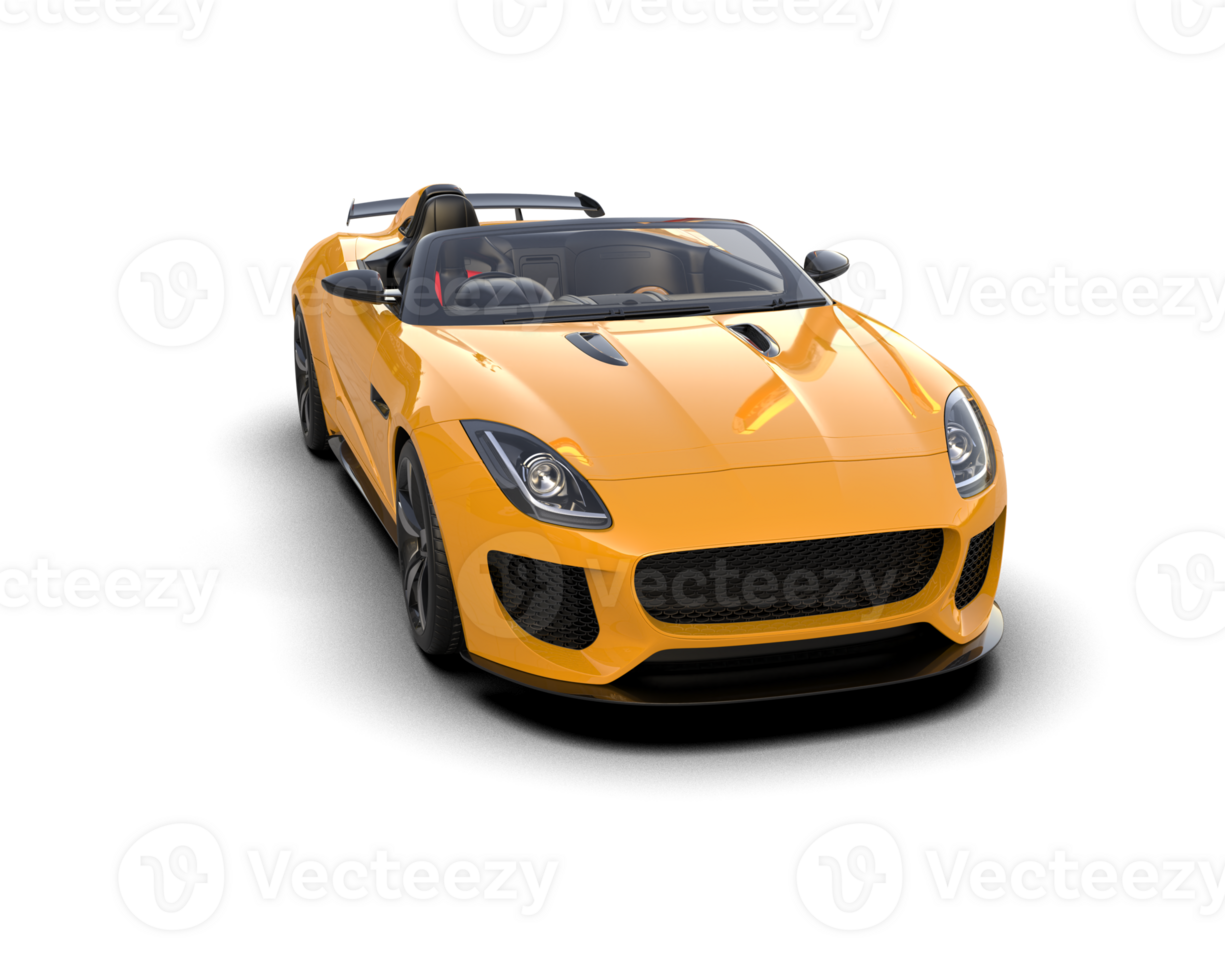 Realistic sport car isolated on background. 3d rendering - illustration png