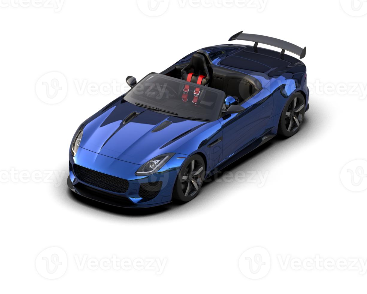 Realistic sport car isolated on background. 3d rendering - illustration png