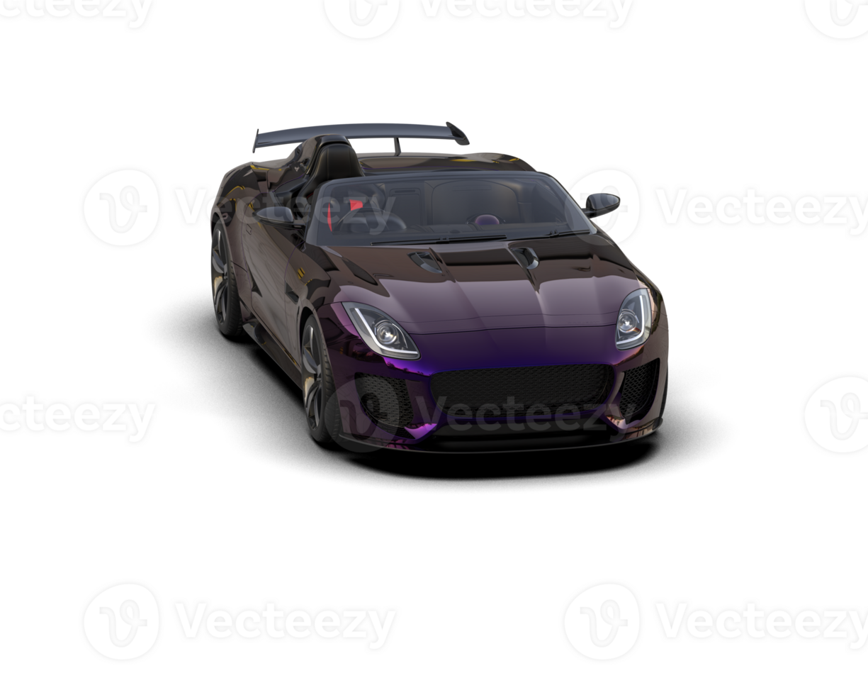Realistic sport car isolated on background. 3d rendering - illustration png