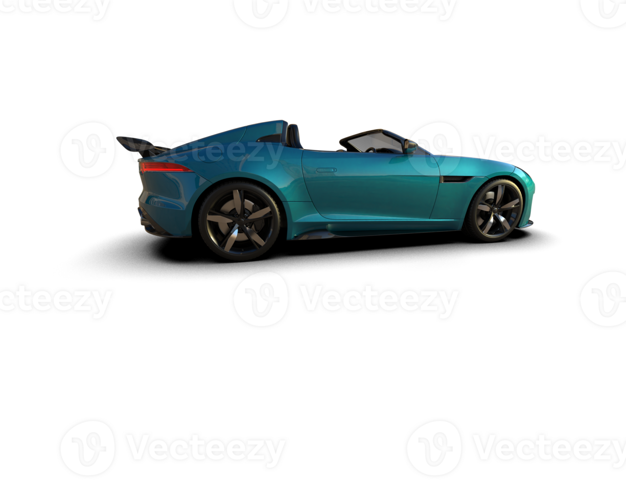 Realistic sport car isolated on background. 3d rendering - illustration png