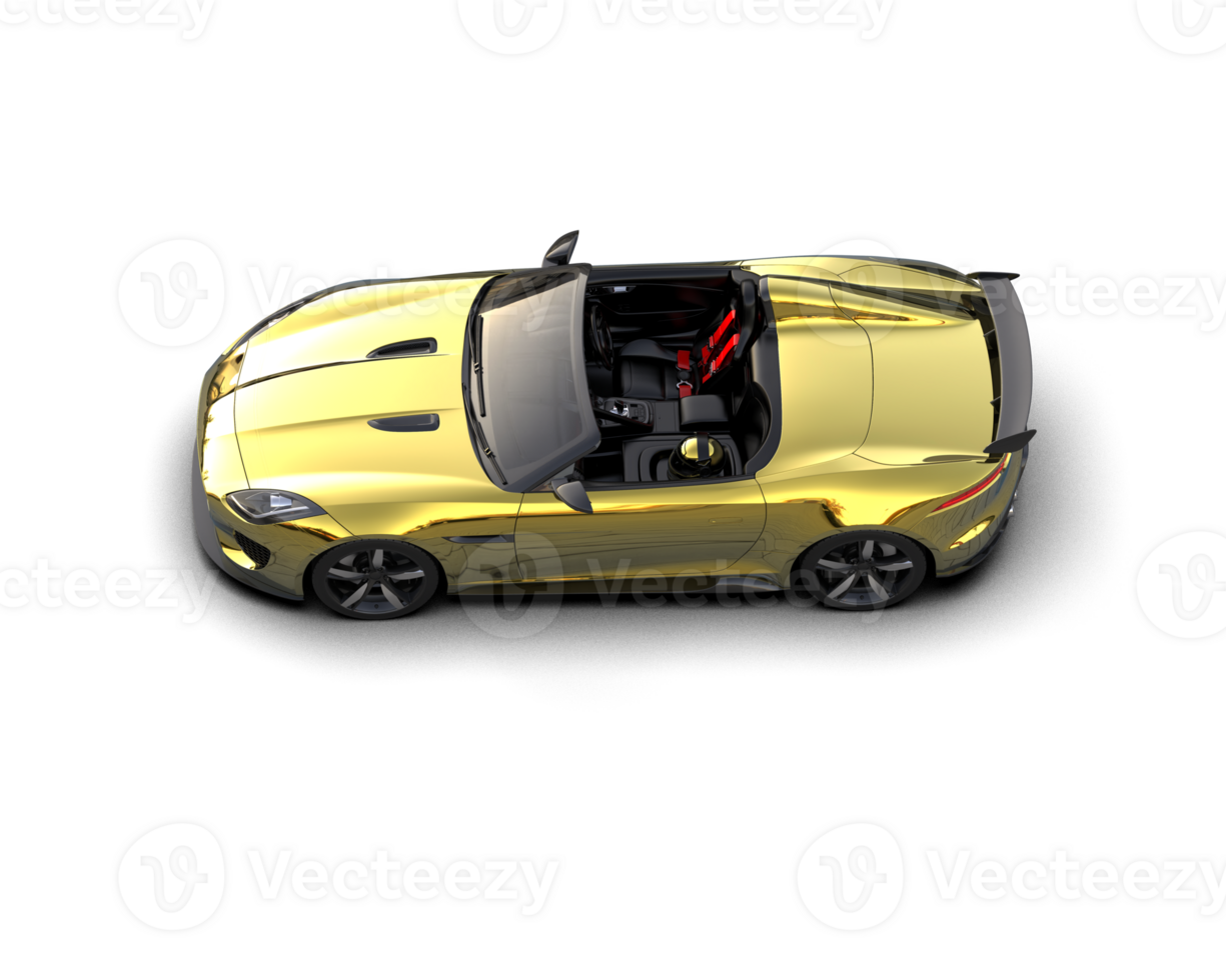 Realistic sport car isolated on background. 3d rendering - illustration png