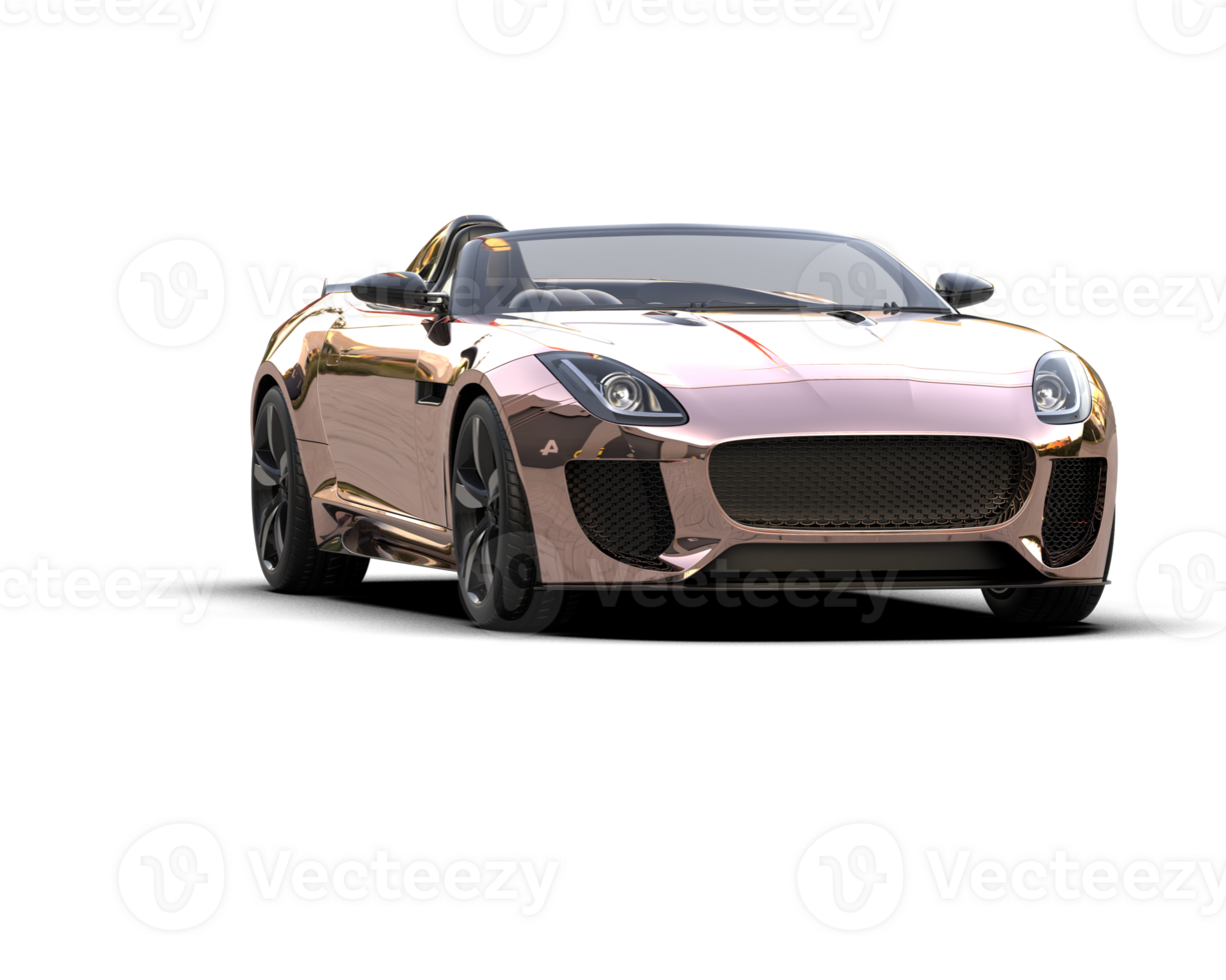 Realistic sport car isolated on background. 3d rendering - illustration png