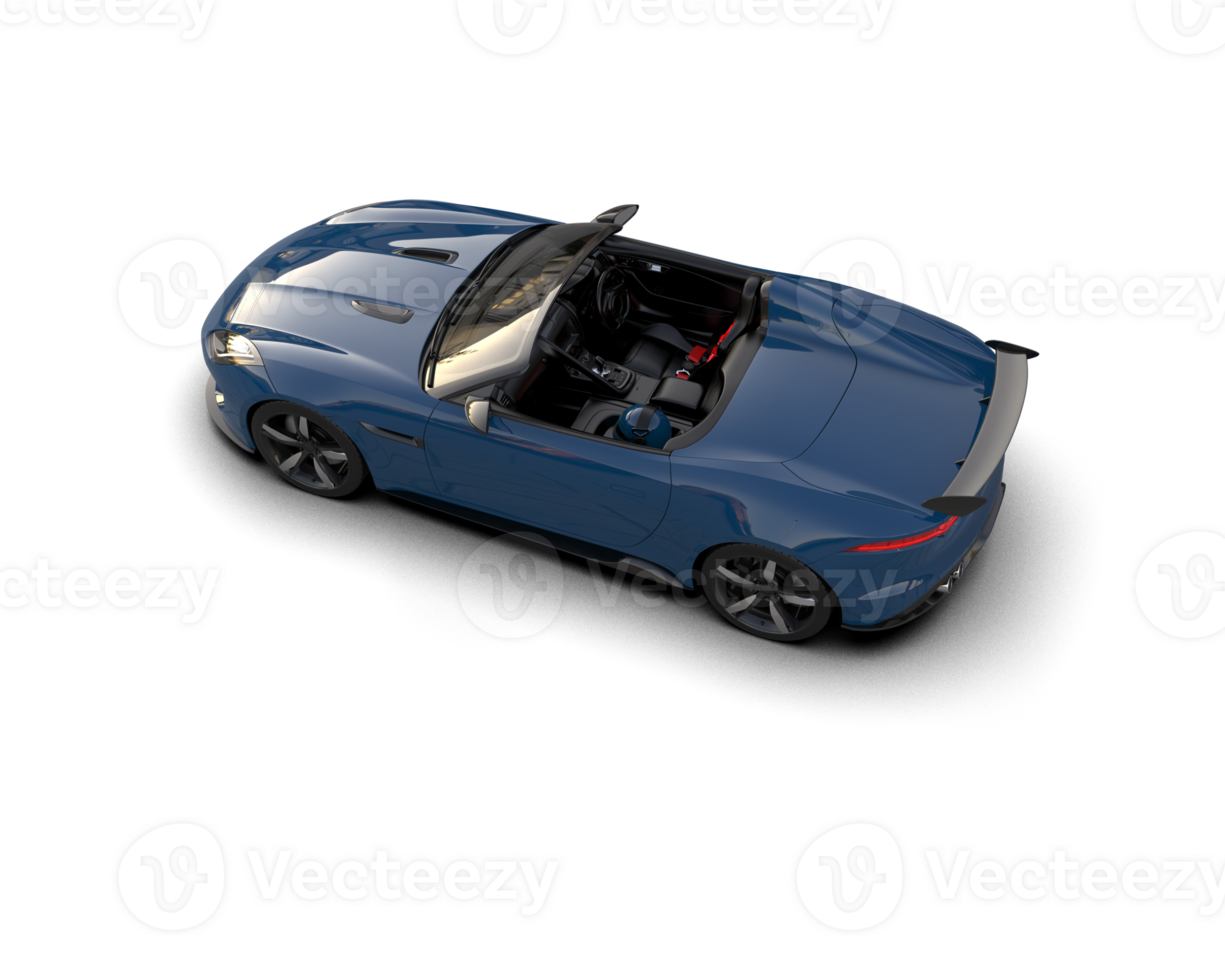 Realistic sport car isolated on background. 3d rendering - illustration png