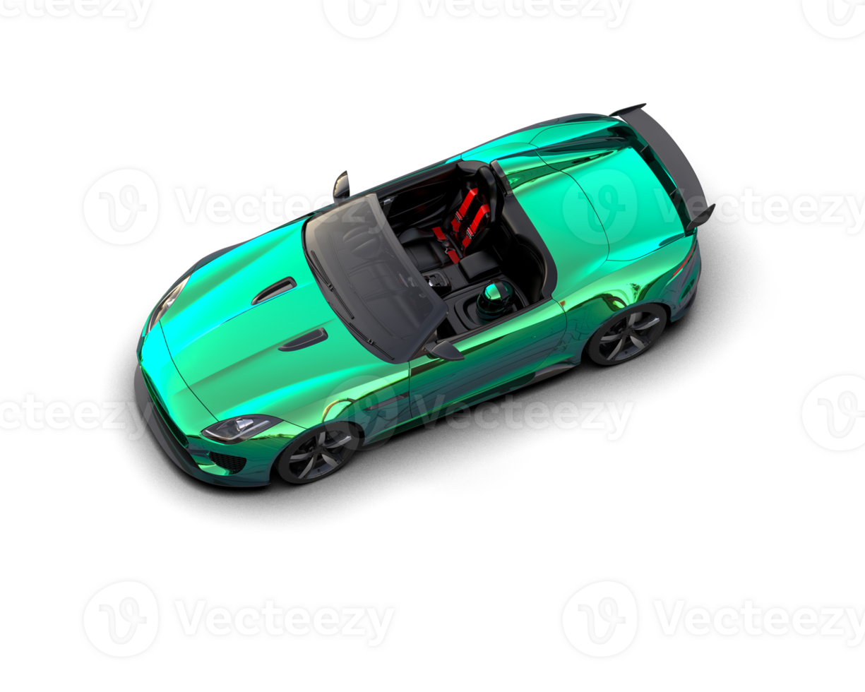 Realistic sport car isolated on background. 3d rendering - illustration png