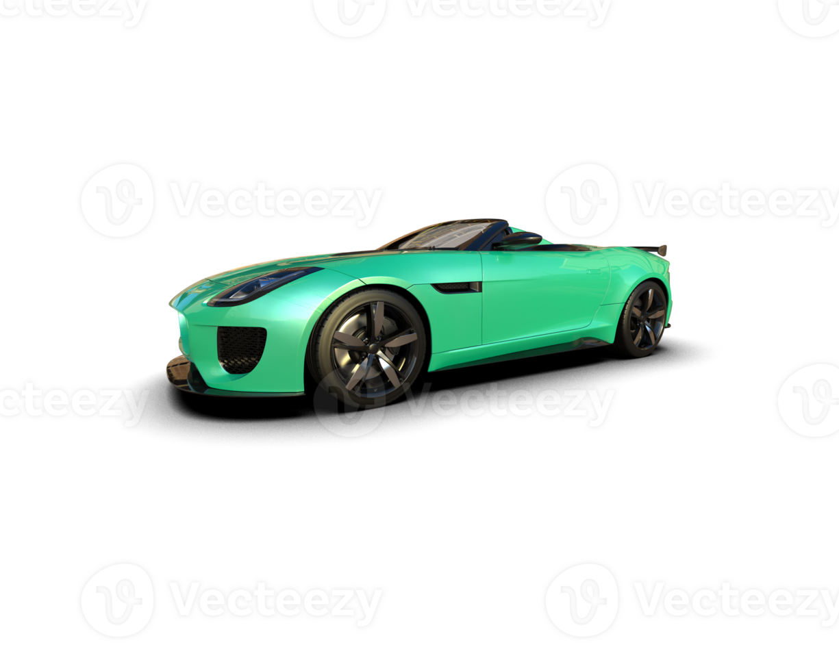 Realistic sport car isolated on background. 3d rendering - illustration png