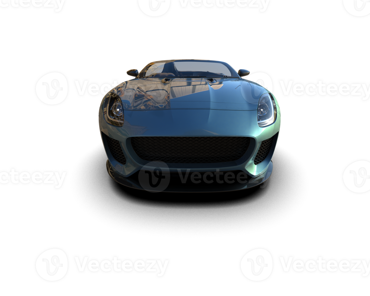 Realistic sport car isolated on background. 3d rendering - illustration png
