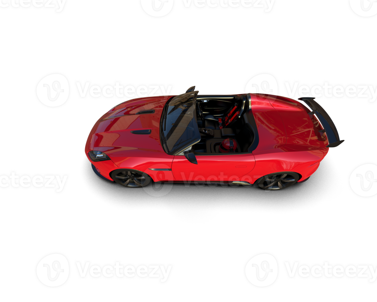 Realistic sport car isolated on background. 3d rendering - illustration png
