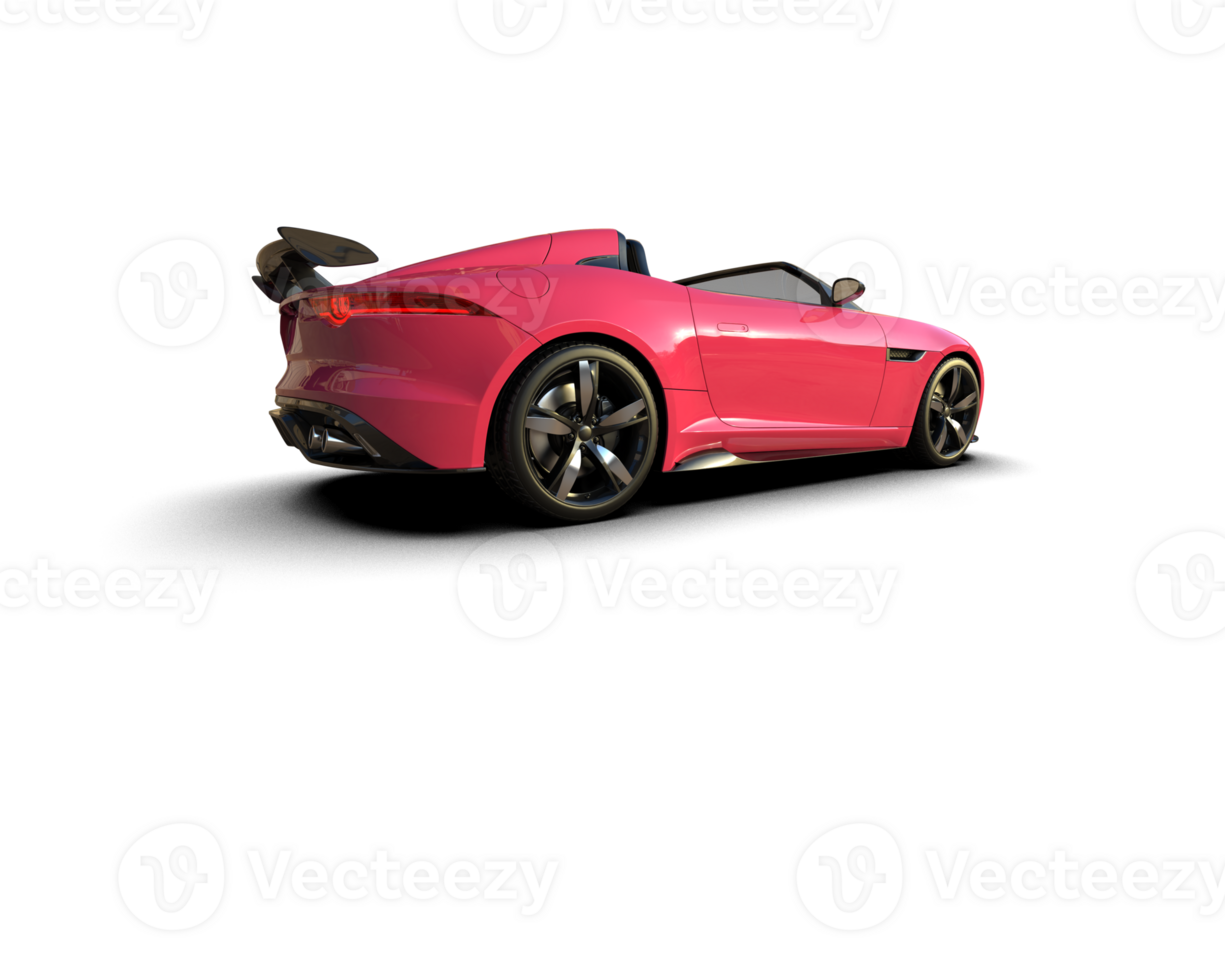 Realistic sport car isolated on background. 3d rendering - illustration png