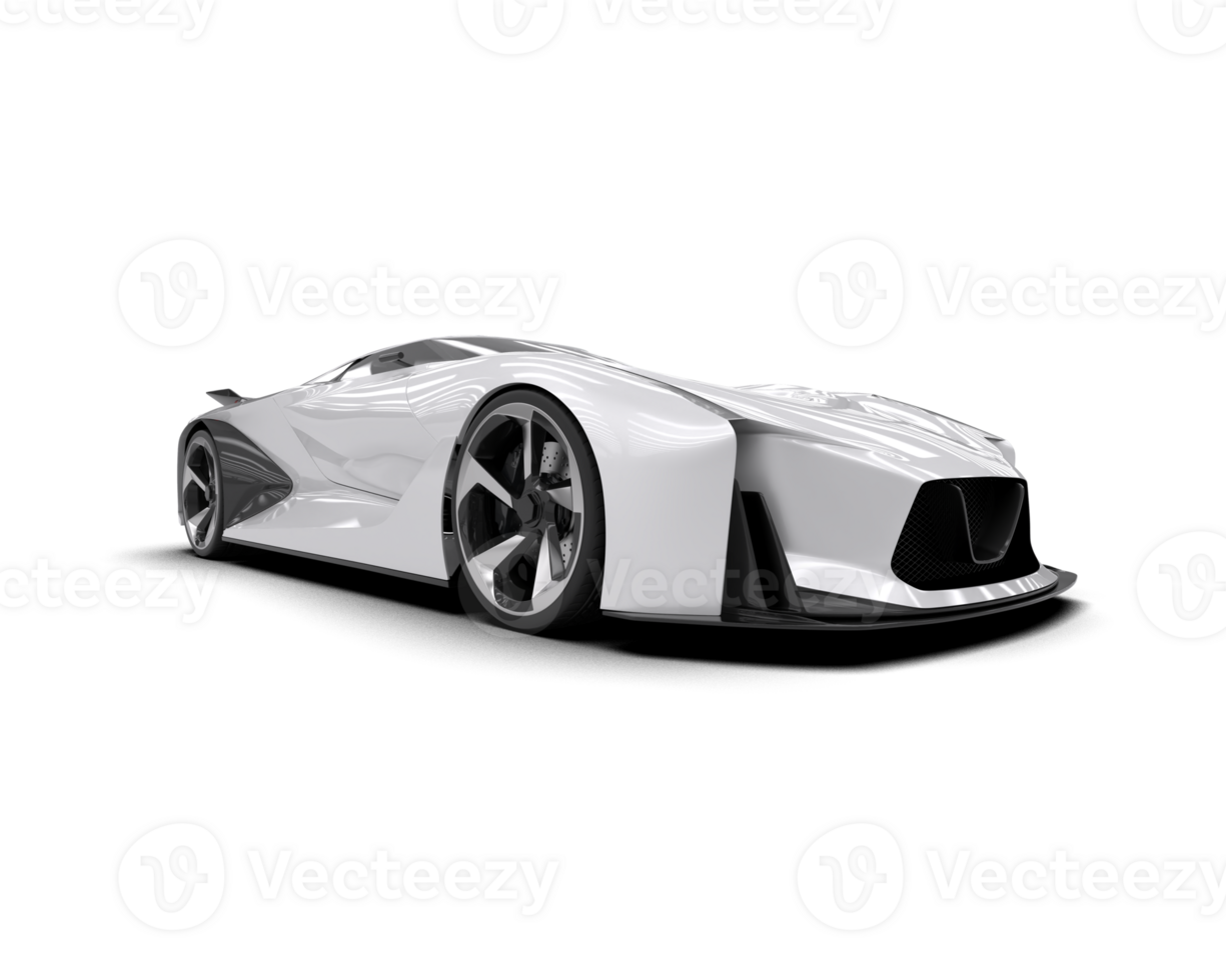 Realistic sport car isolated on background. 3d rendering - illustration png