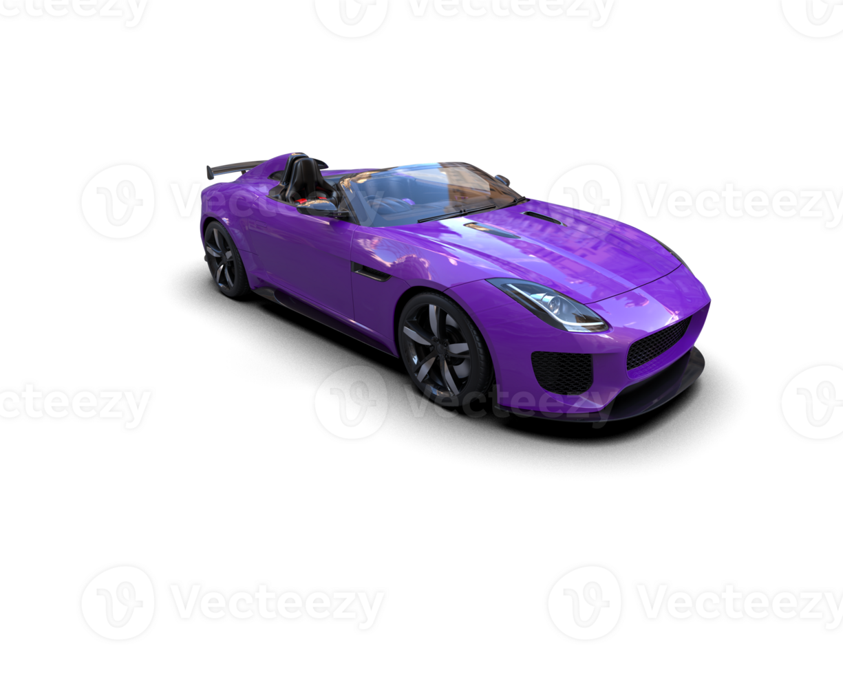 Realistic sport car isolated on background. 3d rendering - illustration png