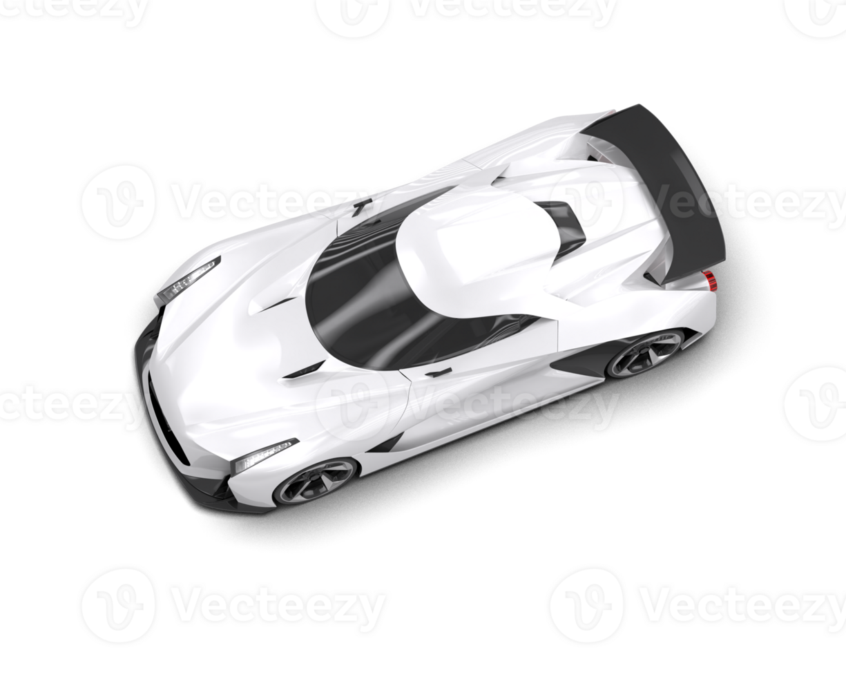 Realistic sport car isolated on background. 3d rendering - illustration png