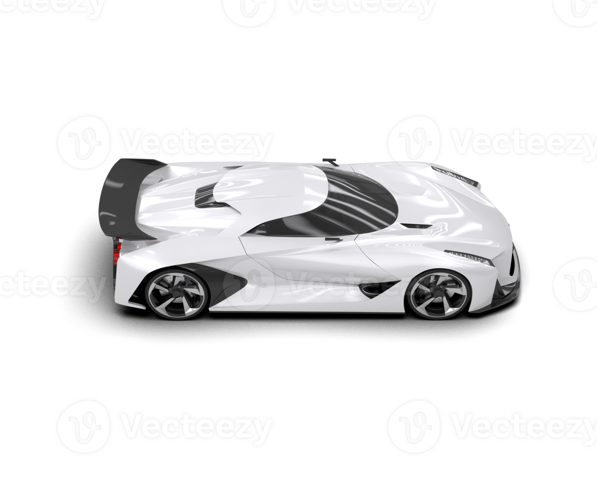 Realistic sport car isolated on background. 3d rendering - illustration png