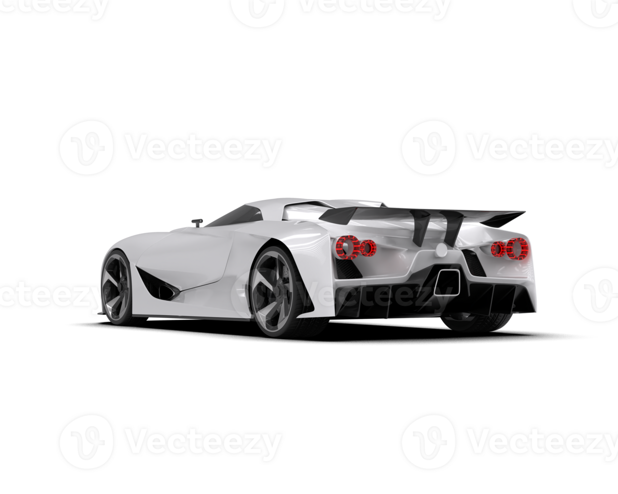 Realistic sport car isolated on background. 3d rendering - illustration png