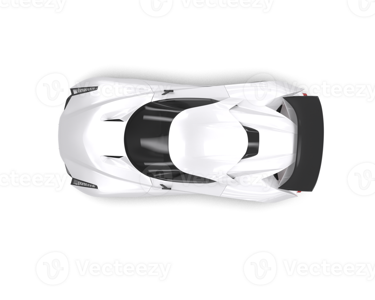 Realistic sport car isolated on background. 3d rendering - illustration png