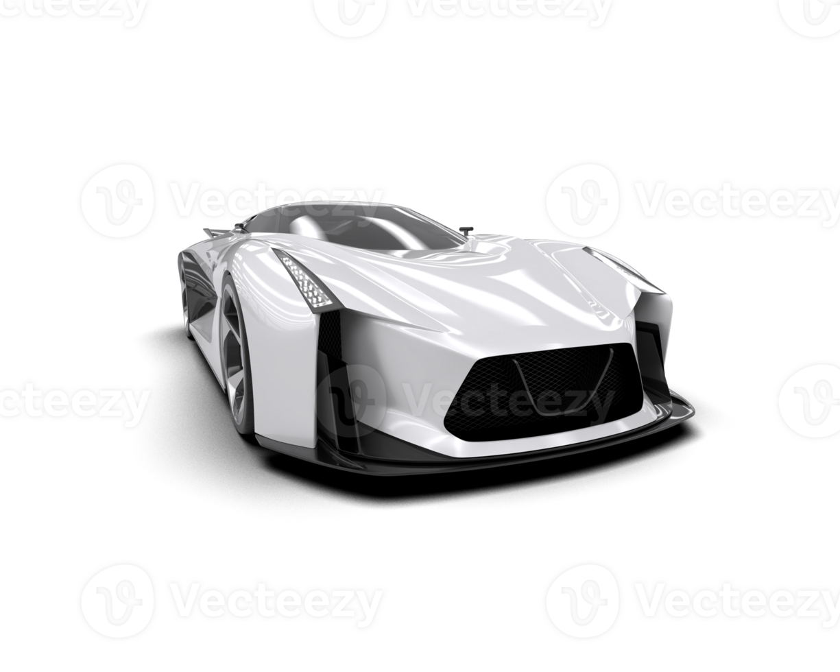 Realistic sport car isolated on background. 3d rendering - illustration png