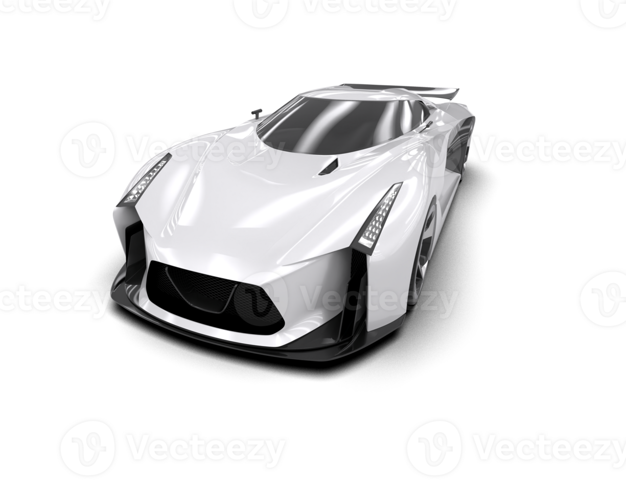 Realistic sport car isolated on background. 3d rendering - illustration png