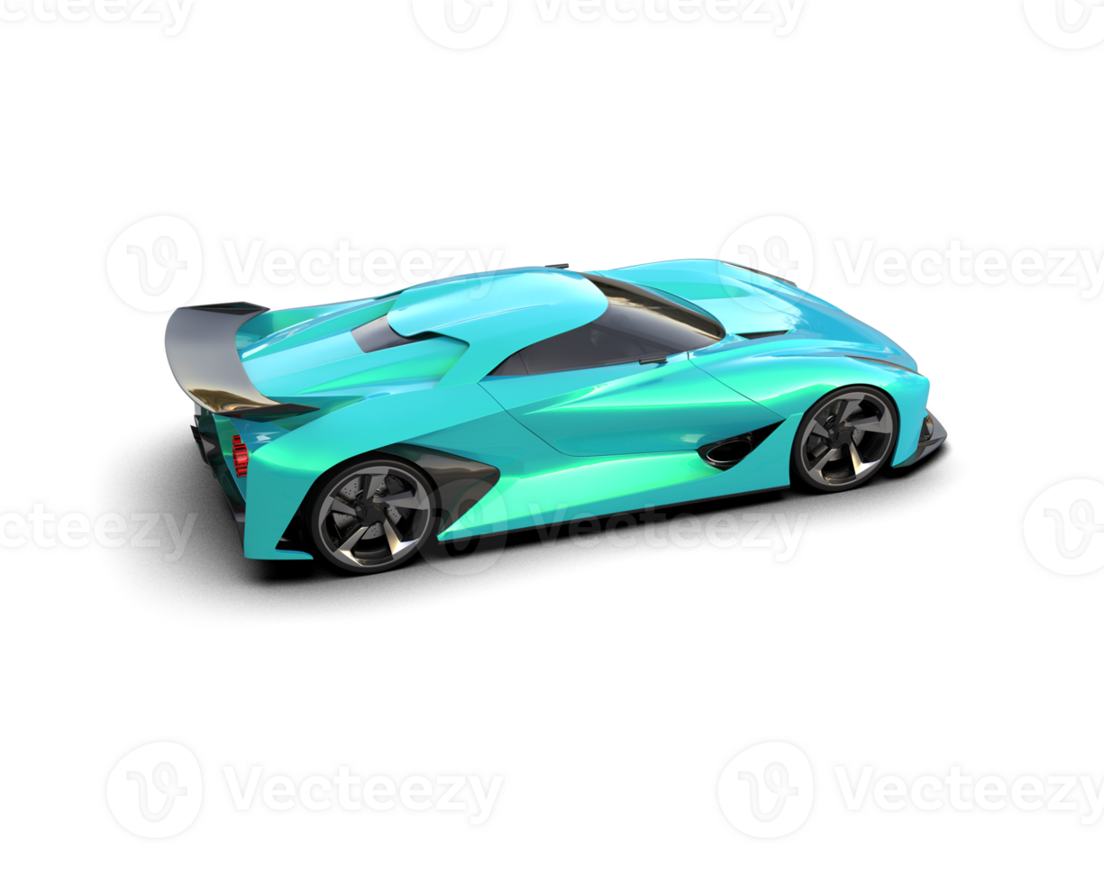Realistic sport car isolated on background. 3d rendering - illustration png