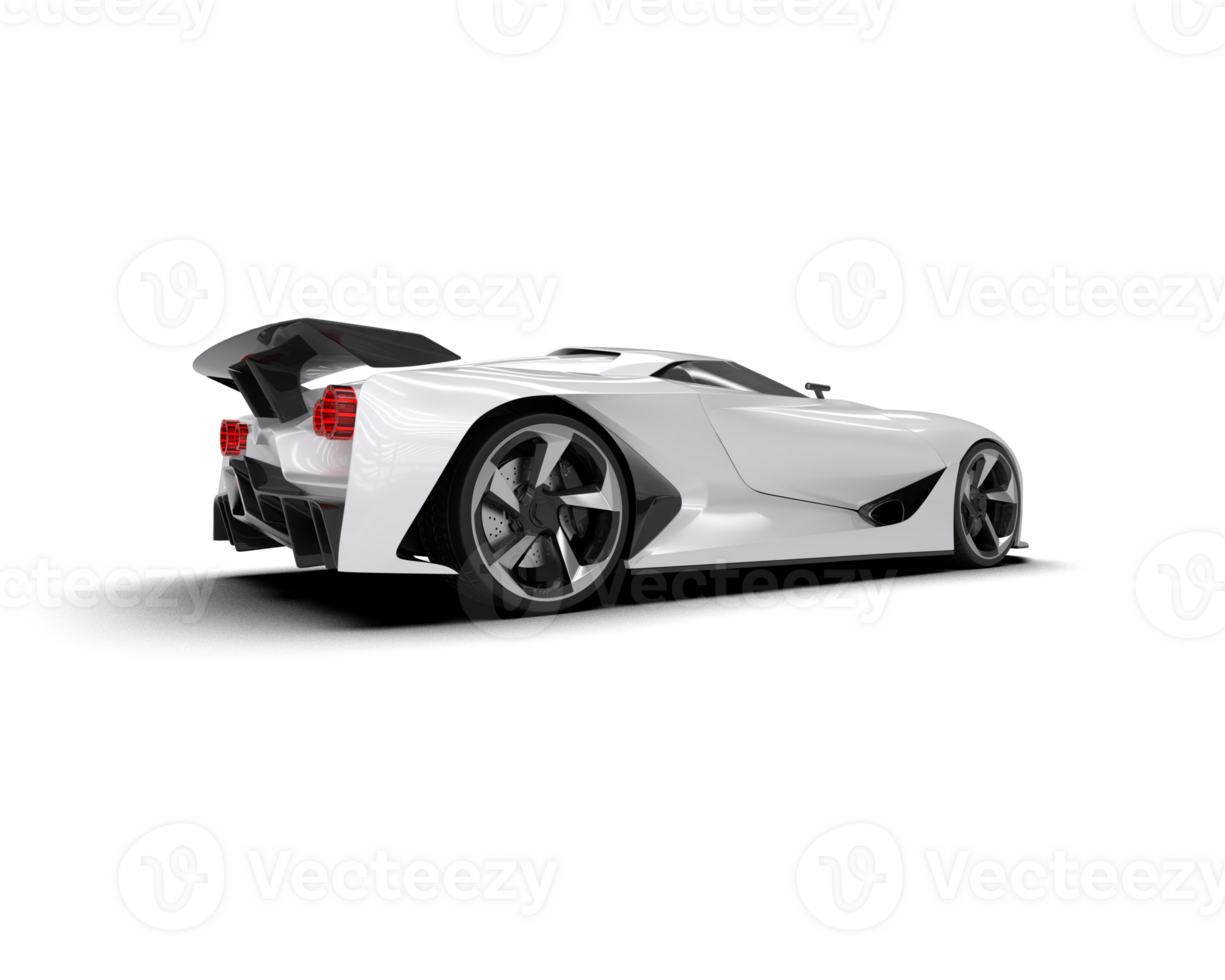 Realistic sport car isolated on background. 3d rendering - illustration png