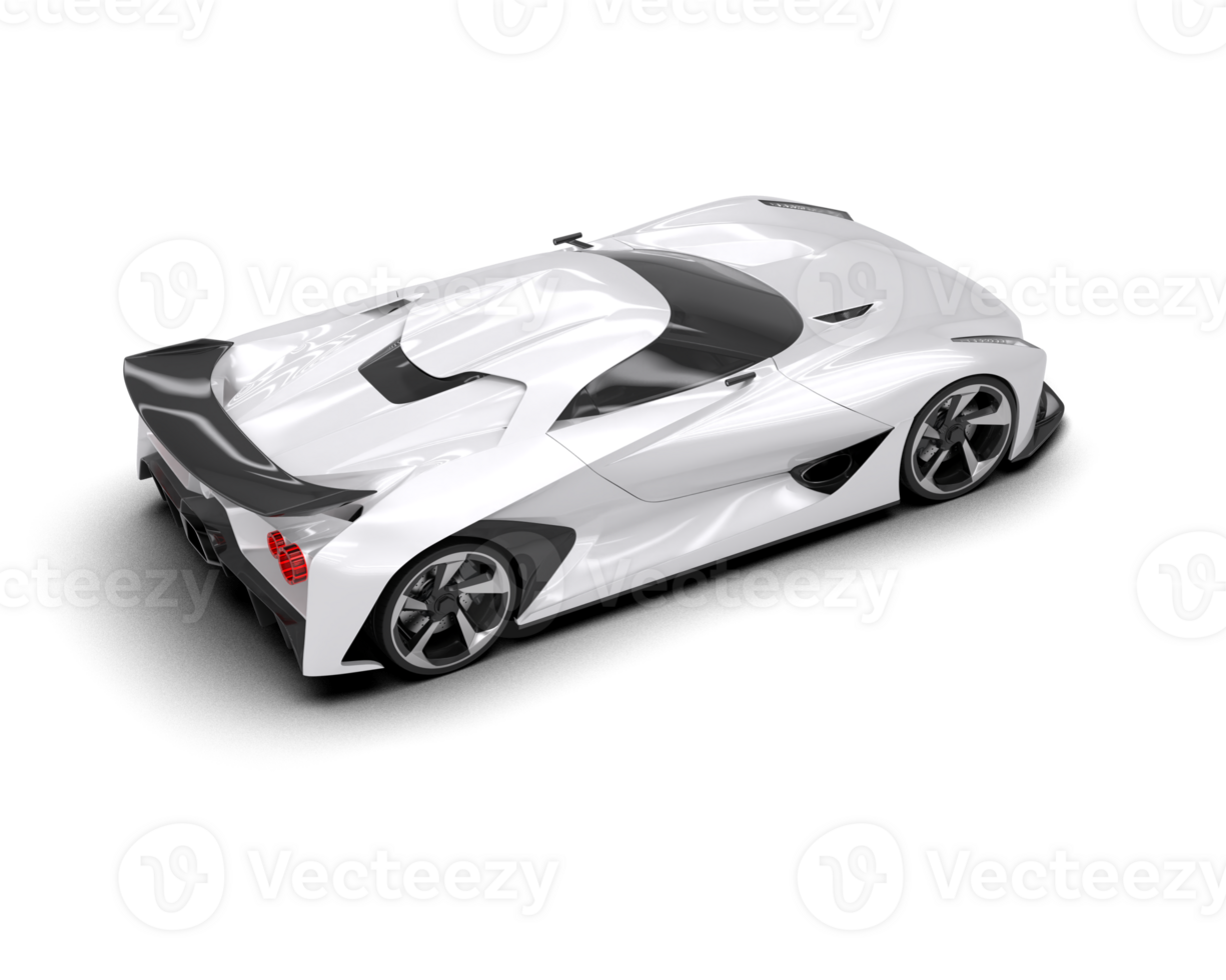 Realistic sport car isolated on background. 3d rendering - illustration png