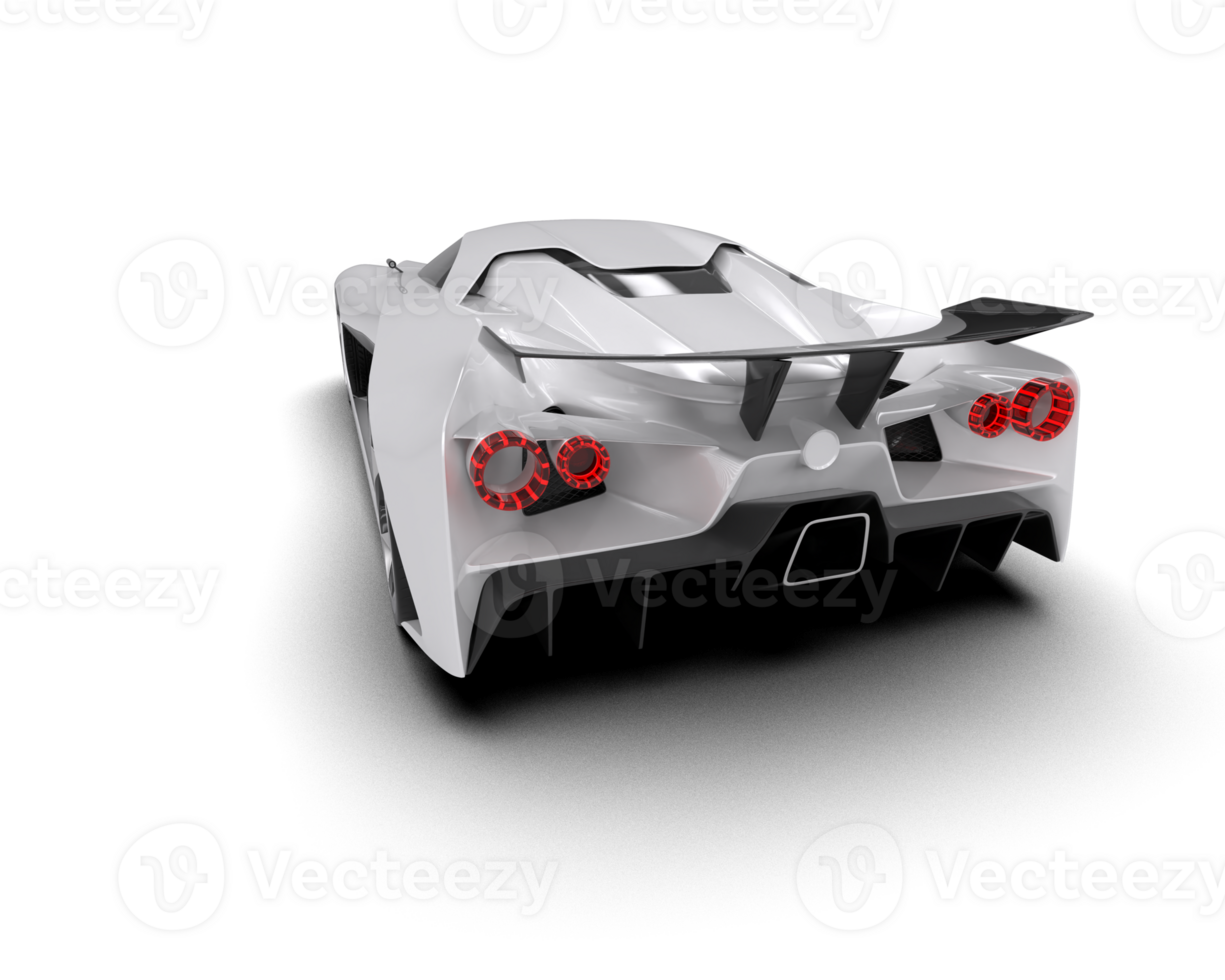 Realistic sport car isolated on background. 3d rendering - illustration png