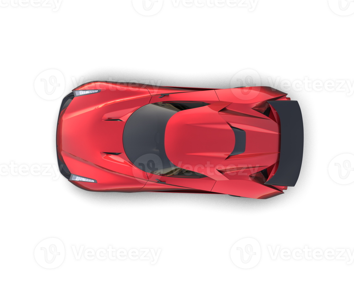 Realistic sport car isolated on background. 3d rendering - illustration png
