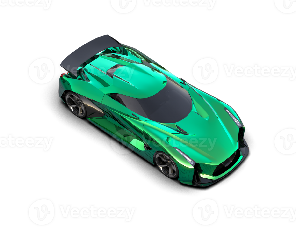 Realistic sport car isolated on background. 3d rendering - illustration png