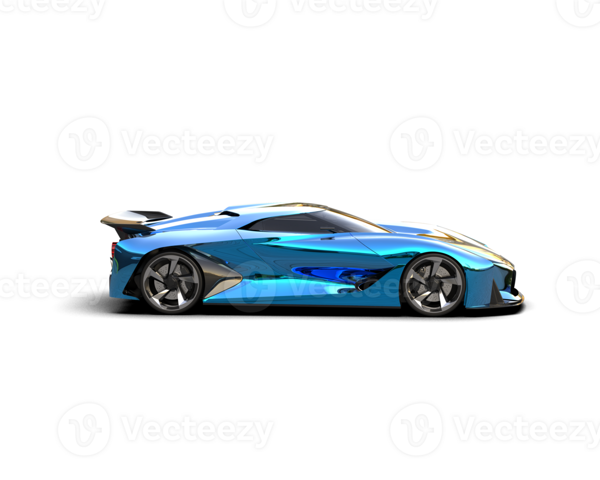 Realistic sport car isolated on background. 3d rendering - illustration png
