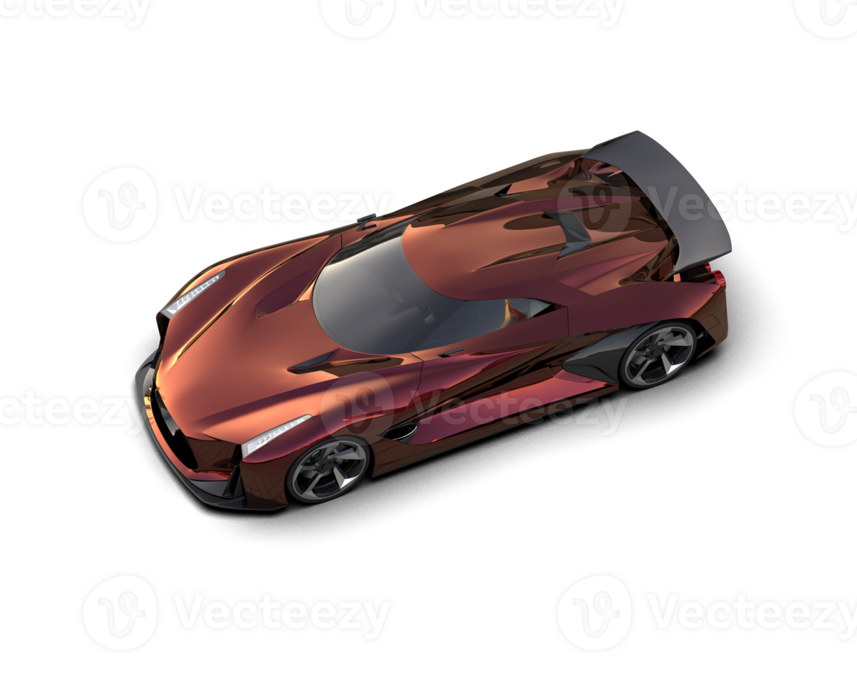 Realistic sport car isolated on background. 3d rendering - illustration png