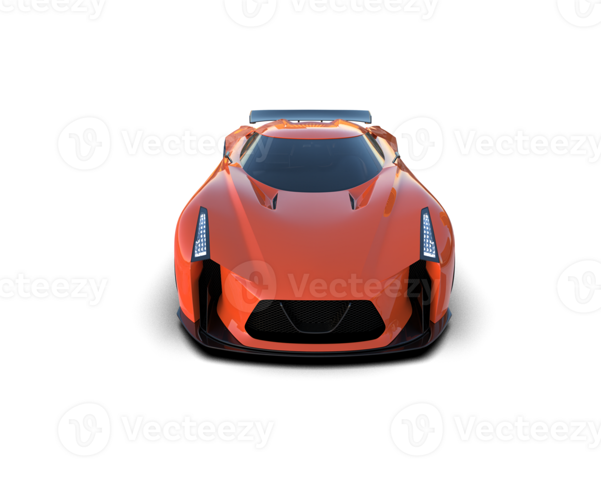 Realistic sport car isolated on background. 3d rendering - illustration png