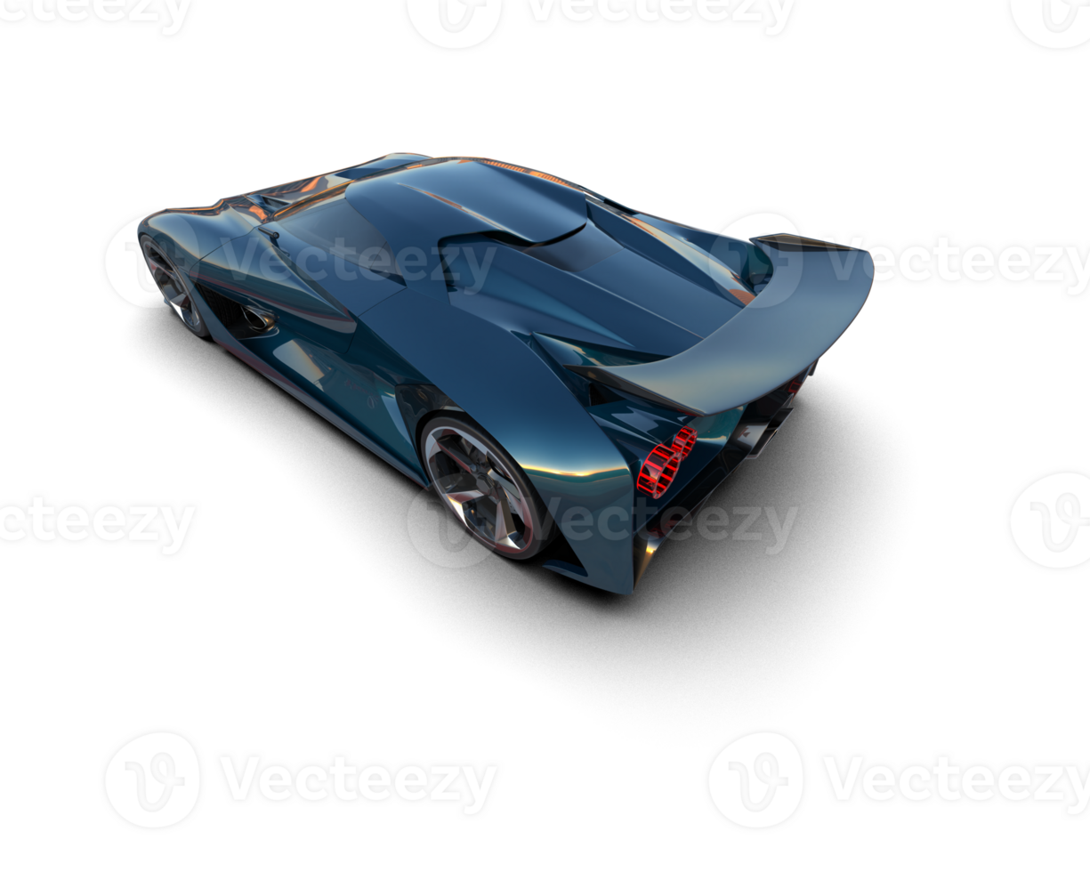 Realistic sport car isolated on background. 3d rendering - illustration png