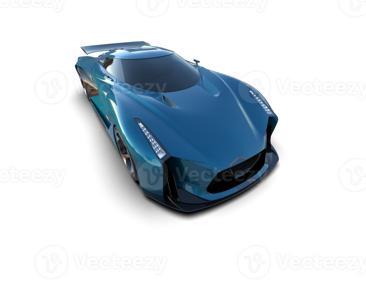 Realistic sport car isolated on background. 3d rendering - illustration png
