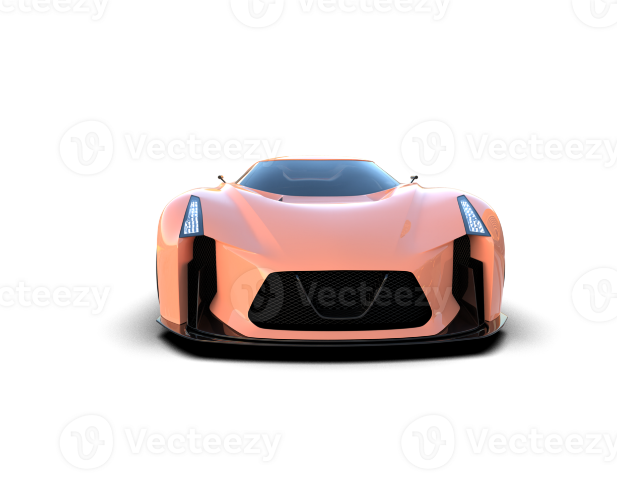 Realistic sport car isolated on background. 3d rendering - illustration png