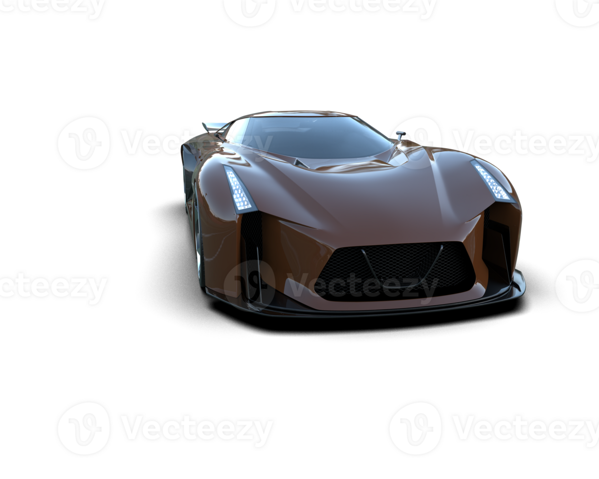 Realistic sport car isolated on background. 3d rendering - illustration png