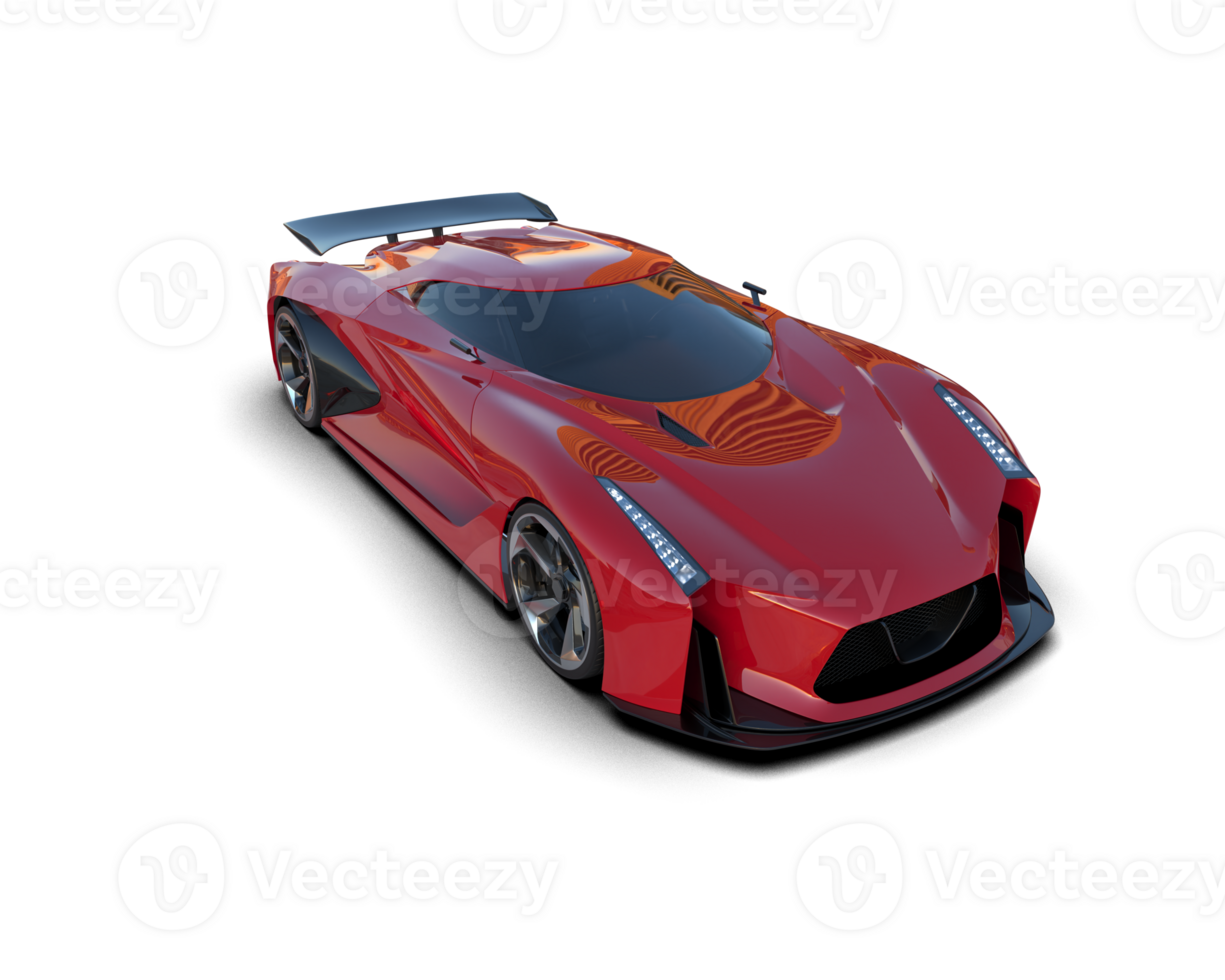 Realistic sport car isolated on background. 3d rendering - illustration png