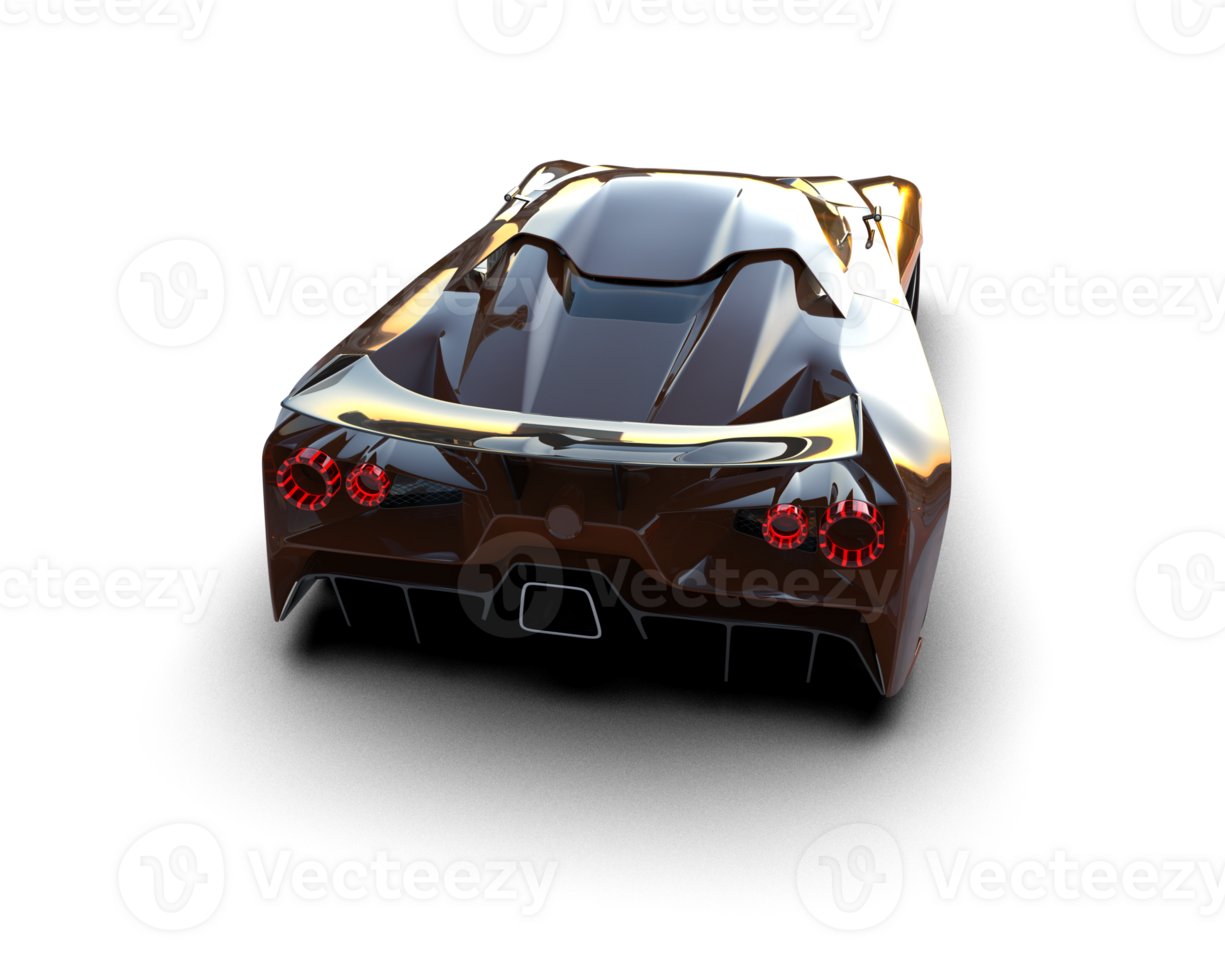 Realistic sport car isolated on background. 3d rendering - illustration png
